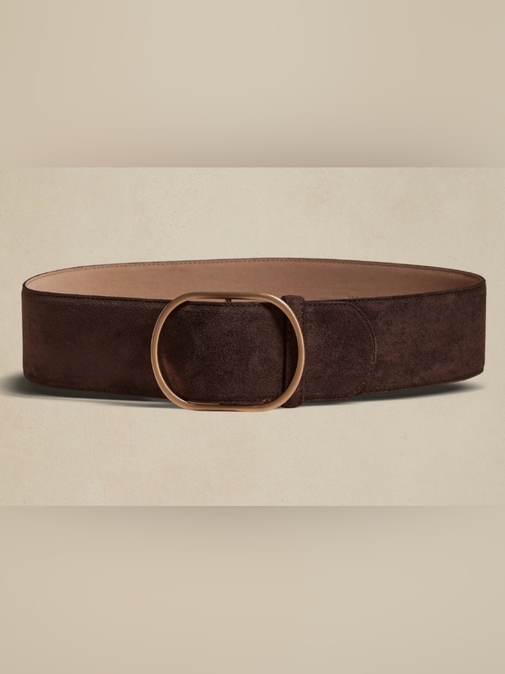 Banana Republic Women’s Wide Vegan Suede Belt In Size Xs Nwots In Espresso
